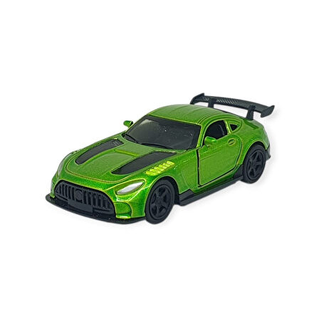 Çek Bırak Metal Küçük Arabalar 8 cm - 6411A-10 - Yeşil (Lisinya)