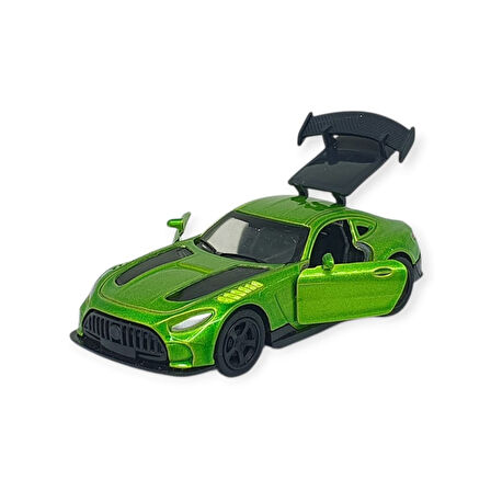 Çek Bırak Metal Küçük Arabalar 8 cm - 6411A-10 - Yeşil (Lisinya)