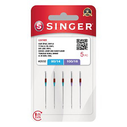 Deri İğnesi Karışık (5'li Blister)(3x14, 2x16 No.)