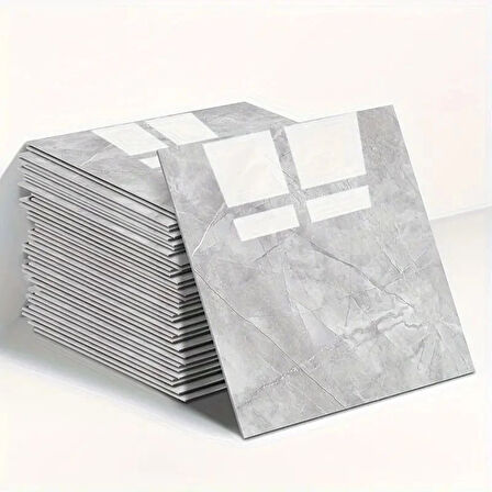 Gri Mermer Desen Duvar Sticker (30*30) ( Lisinya )