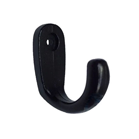 Büyük Tekli Fincan Askı, Dekor Askısı - Siyah, 12x23x30 Mm ( Lisinya )