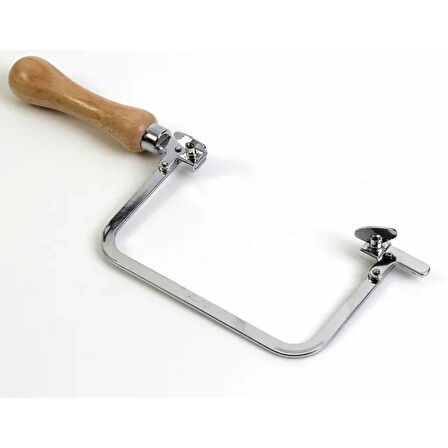 Sabit Kıl Testere Kolu - Ahşap Sap 13,5cm ( Lisinya )