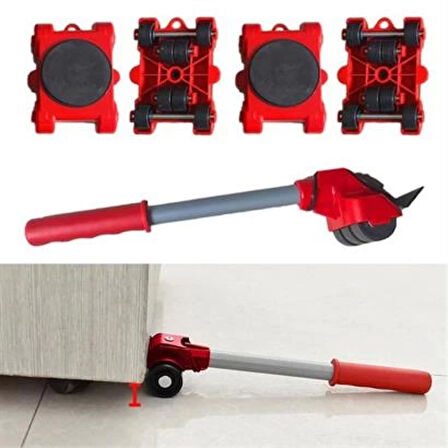 Tekerlekli Basit Pratik Ağır Beyaz Eşya Mobilya Taşıma Kaydırma Aleti Aparatı Seti ( Lisinya )