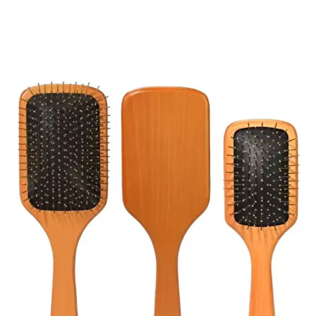 Çelik İğne Uçlu Bambu Tarak 21 cm 12'li Paket