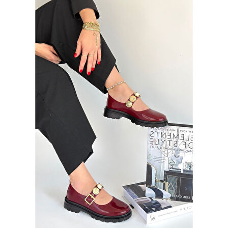 Okira Bordo Rugan Oxford Ayakkabı - Lisinya