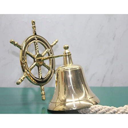 Dümenli Pirinç Duvara Asmalı Çan 4141 ( Lisinya )