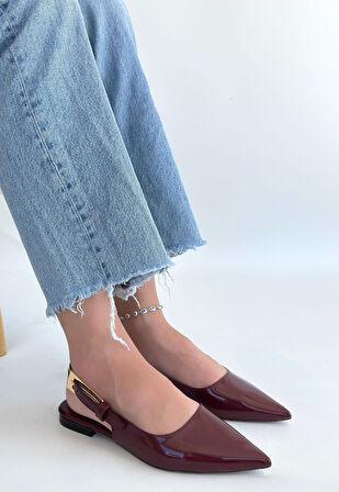 Ummar Bordo Rugan Babet Ayakkabı - Lisinya