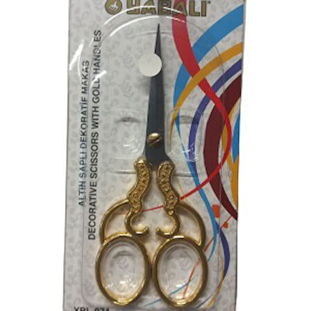 Nakış Makası Altın Saplı Dekoratif Makas Ybl-074 Model 2