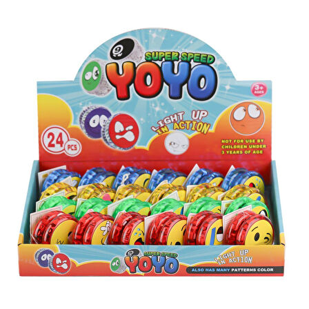 KZL-2025-2 Işıklı Emojili Yoyo -Kızılkaya Oyuncak