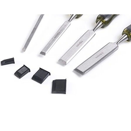 Ağaç Oyma Seti Darbeli İskarpela Seti - 10-12-18-24mm ( Lisinya )