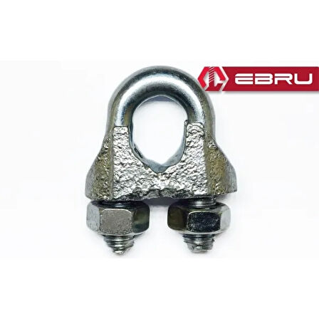 Çelik Halat Bağlama, Düğüm, Klemens 13 Mm - 20 Adet ( Lisinya )