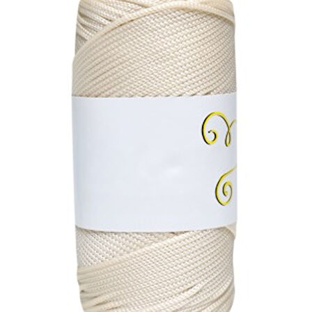 Makrome İpi 3mm  Polyester Ekru