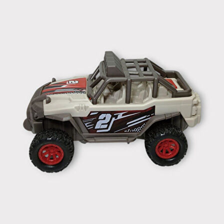Maxx Wheels Sesli ve Işıklı Arazi Aracı Buggy - 666-18PA - Gri (Lisinya)