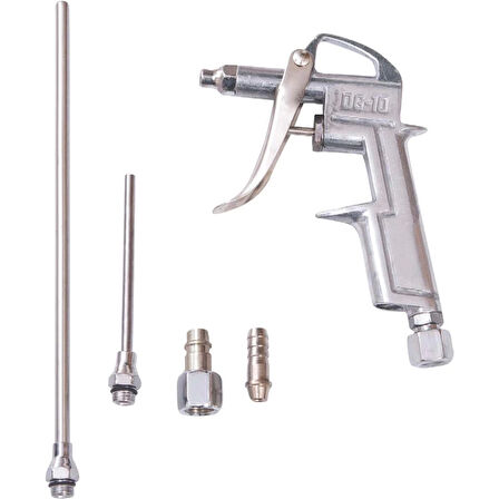 Parça Metal Uzun Ve Kısa Hava Tabancası Seti - Hava Püskürtme Ve Temizleme Aracı ( Lisinya )