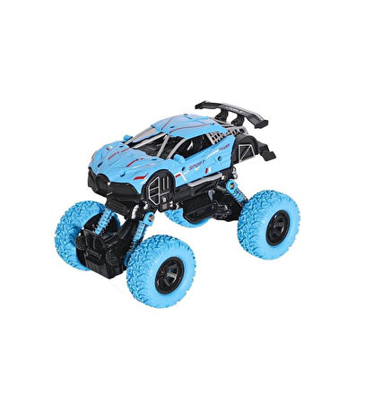 Çek Bırak Amorsitörlü Off-Road Araba MAVİ 17X11CM