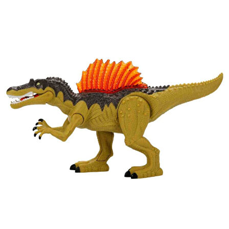 Sesli Işıklı Dinazor Figür  22 cm - 542620 - Kahverengi (Lisinya)