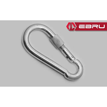 Vidalı Karabina, Kanca, Çengel 8mm - 25 Adet ( Lisinya )