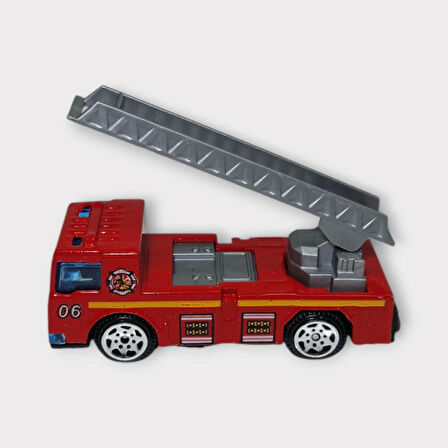 Küçük Metal İtfaiye Araçları 7 Cm - Merdivenli (Lisinya)
