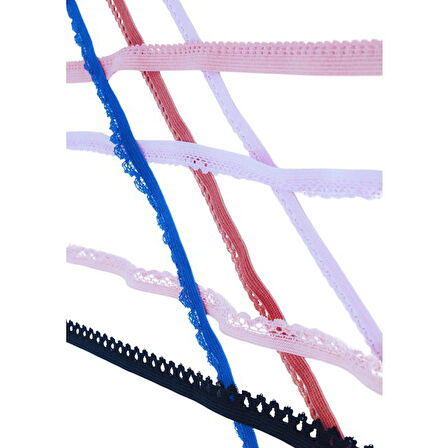 Çamaşır Lastiği Dantelli 1 Cm 1 Metre Kahverengi