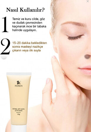 Retinol Anti-aging Altın Maske 130 G – Soyulabilir Maske | Kırışıklık Ve Yaşlanma Karşıtı