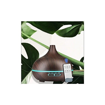 Hava Nemlendirici 7 Led Işıklı Aromatik Oda Kokusu 550 Ml Kahve Aroma Difüzörü Buhar Makinası ( Lisinya )