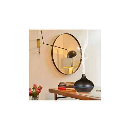 Hava Nemlendirici 7 Led Işıklı Aromatik Oda Kokusu 550 Ml Kahve Aroma Difüzörü Buhar Makinası ( Lisinya )