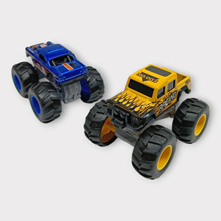Mini Off-Road Araçlar 2'li - Sarı Lacivert (Lisinya)