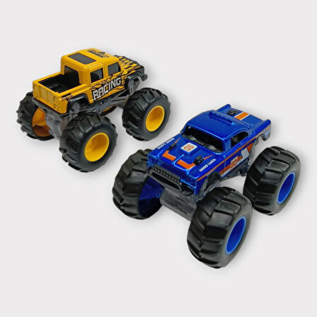 Mini Off-Road Araçlar 2'li - Sarı Lacivert (Lisinya)