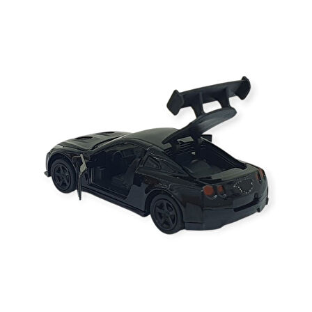 Çek Bırak Metal Küçük Arabalar 8 cm - 6411A-12 - Siyah (Lisinya)