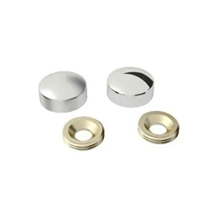 Vida Kapama Kapağı 13 Mm, Krom - 100 Adet ( Lisinya )