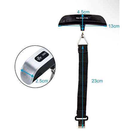 Elektronik El Bagaj - Valiz Tartısı , Bavul Kantarı ( Lisinya )