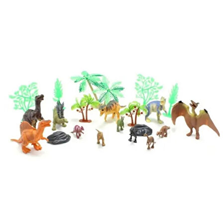Hayvan Seti - 12 Parça Dinazor Hayvanları Seti  - KL1789 (Lisinya)