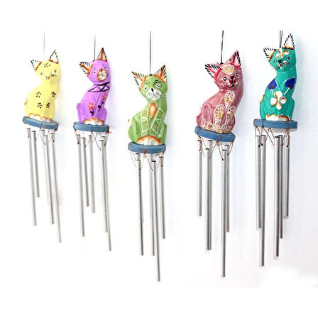 Üstü Ahşap Altı Metal Rüzgar Çanı Namı-1 ( Lisinya )