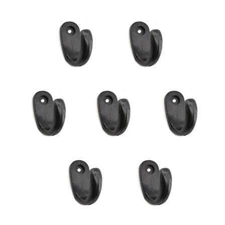 Büyük Tekli Fincan Askı, Dekor Askısı - Siyah, 100 Adet, 12x23x30 Mm ( Lisinya )