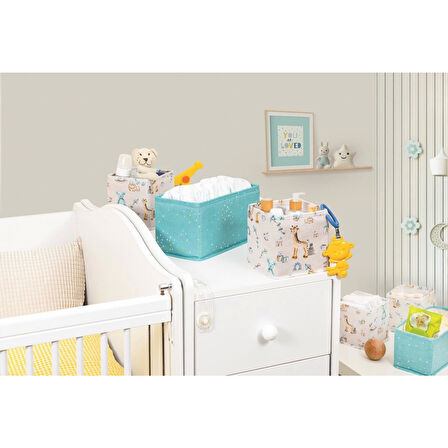 Baby 3'lü Kullanışlı Çekmece Düzenleyici Çok Amaçlı Organizer Kutu (yeşil) ( Lisinya )