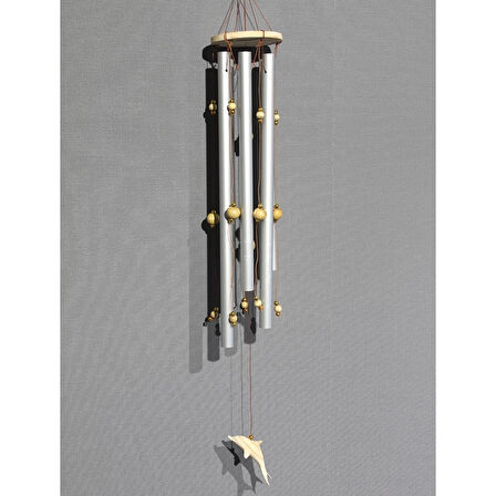 Boncuklu Metal Rüzgar Çanı 3dıarta-28 ( Lisinya )