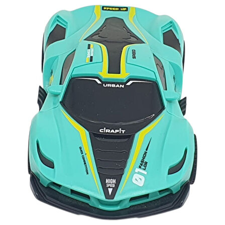 Sürtmeli Drift Arabalar 15 cm - D400-52 - Turkuaz (Lisinya)