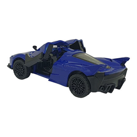 Çek Bırak Metal Arabalar 13 cm - SR2212- Mavi (Lisinya)