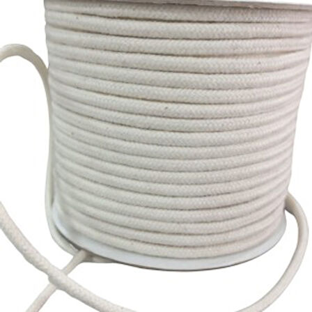 Bağcık İpi Pamuk 0,5 Cm Krem 1 Metre