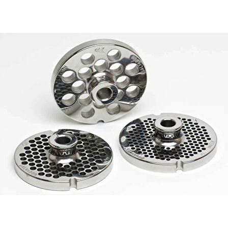 İnox Paslanmaz Kıyma Makinesi Aynası, Ağızı 12 No - 4 Mm ( Lisinya )