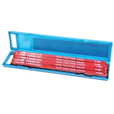 Dar Demir Testere Ağzı Çift Taraflı - 10 Adet ( Lisinya )