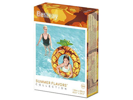 Renkli Ananas Desenli  Deniz Simit Bestway - 36121 -Ananas (Lisinya)