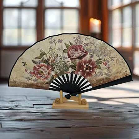 12'li 3 Model Desenli Yelpaze Seti