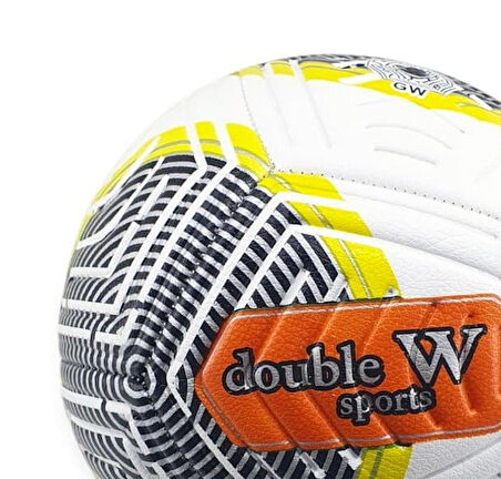 Futbol Topu Dikişli Kabartma Yüzey 420 gr No:5 - FB-680-SARI (Lisinya)