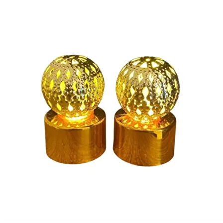 12'li Ramazan Ayaklı LED Işık (Gold, Gün Işığı)