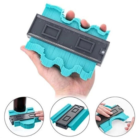 Çok Fonksiyonlu Plastik Kontur Ölçüm Cihazı Ahşap Fayans Şekillendirme Kalıbı ( Lisinya )