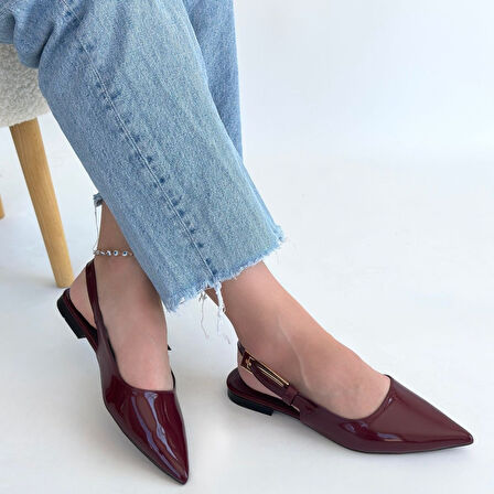 Ummar Bordo Rugan Babet Ayakkabı - Lisinya