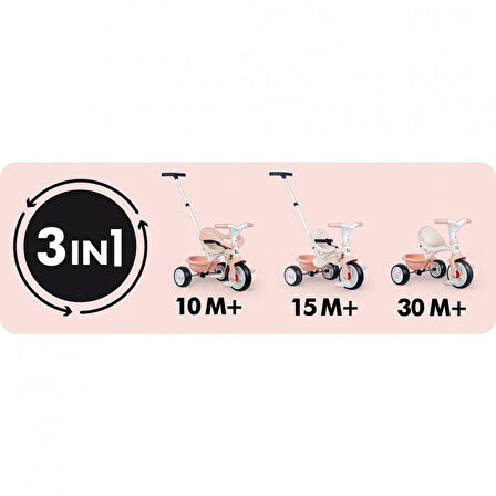 7600740419 Be Move Comfort Tricycle Pink