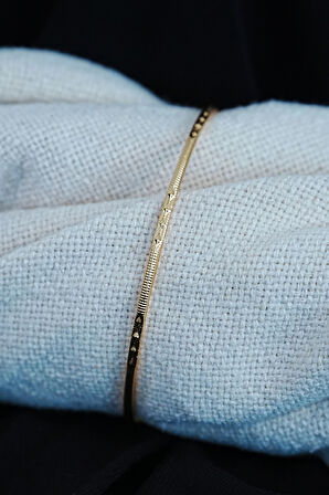 Ajda Bilezik Baklava Desenli 22 Ayar Kaplama 2 Adet