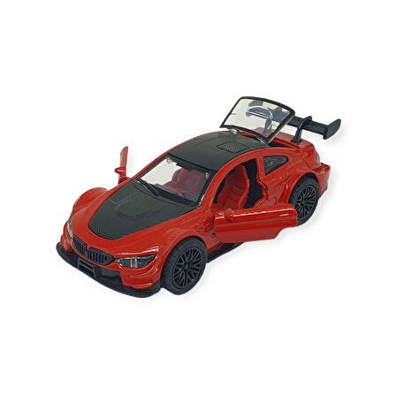Çek Bırak Metal Arabalar 12 cm - 3671C - Kırmızı (Lisinya)